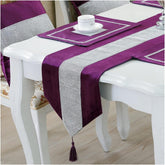 Silk Table Runner Purple