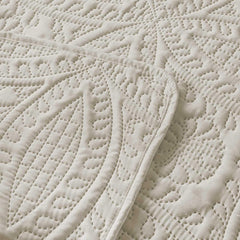 3 Pcs Ultrasonic Bedspread - Cream (013)
