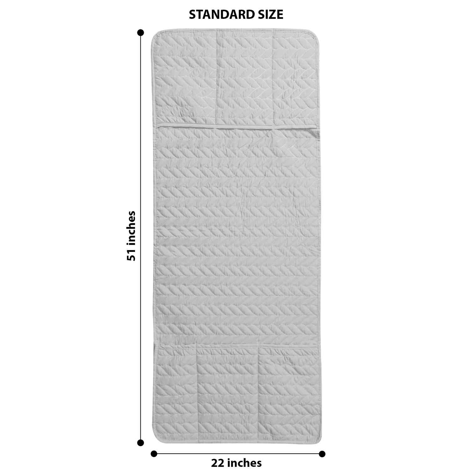 Quilted Punching Fridge Cover-silver