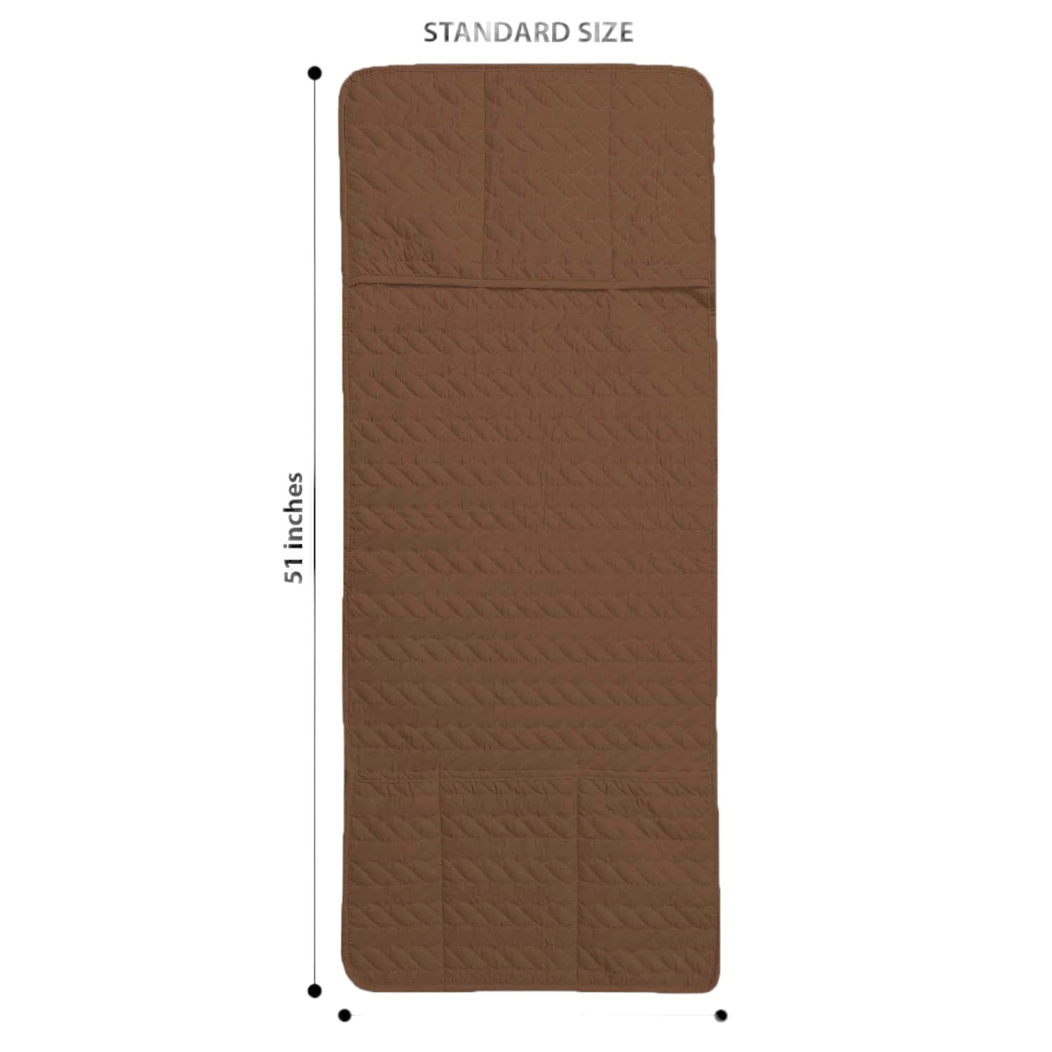 Quilted Punching Fridge Cover-Maroon