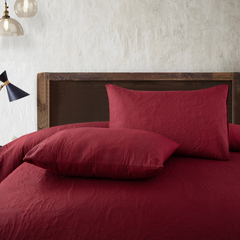 Spiral Vibes 3 Pcs Ultrasonic Bedspread - Maroon