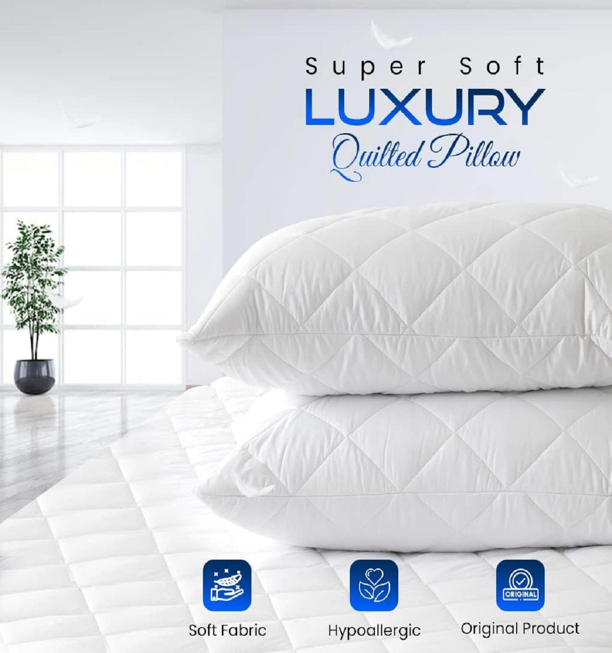 Luxury Quilted Pillow Covers