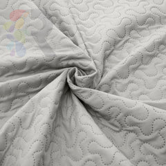 3 Pcs Ultrasonic Bedspread - Light Grey (003)