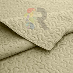 3 Pcs Ultrasonic Bedspread - Beige (004)