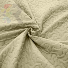 3 Pcs Ultrasonic Bedspread - Beige (004)