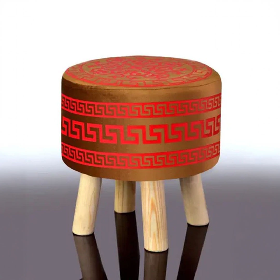 Wooden stool Versace Designed