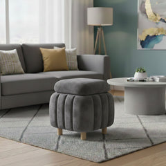 Wooden Quilted stool with Storage space
